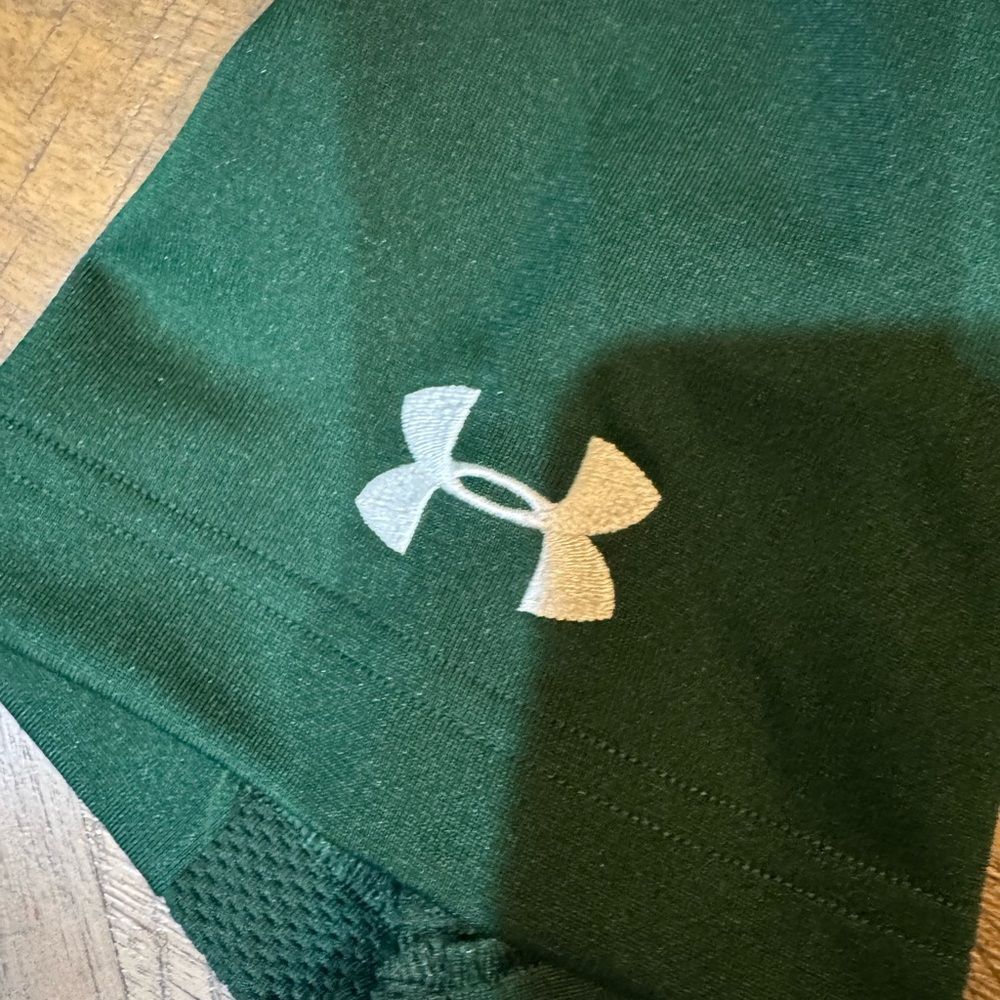 Under Armour Men's Dark Green Button-Up Baseball Jersey NWT - Picture 9 of 9